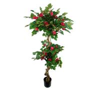 150cm Japanese Artificial Silk Bougainvillea Tree Leaf Dark Pink One Size
