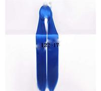 150cm Long Straight Heat Resistant Synthetic Hair Wig Women Universal Cartoon Cosplay Wig Anime Costume Party Wigs + Wig Cap 122-17