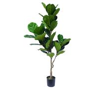 150cm Premium Artificial Fiddle Leaf Fig Tree Leaf Green One Size