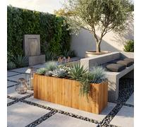 150cm Solid Acacia Wood Raised Garden Bed Wooden Planter Flower Vegetable Box