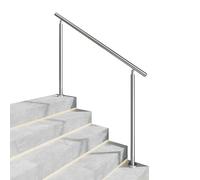 150cm Stainless Steel handrail Safety Rail Outdoor and Indoor Handrail Mobility Grab Rail Silver