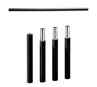 150cm Steel Core Yoga Stretching Bar 4-Section Foam Padded Shoulder | Opening Detachable Threaded Posture Correction Body Alignment Home Training Rod Home Office Gym Studio