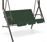 150Cm Swing Cover Chair Waterproof, Swing Cushion Seat Cover Replacement, Three-seat Swing Cover Fit For Patio Garden Outdoor Seat Replacement(Dark Green)
