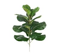 150cm Tropical Tree Large Fake Ficus Lyrata Plant Artificial Plants Branches Plastic Leafs For Home Office Shop Decor for DIY Craft Wreath Home Decor(50cm)