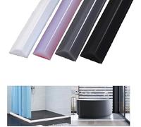150CM Wet Room Floor Seal, Silicone Water Retaining Strip, Shower Floor Water Barrier for Kitchen, Bathroom (Grey 1.5m)