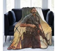(150CM X 125CM) Andrew Actor Lincoln Blanket Rick Grimes 3D Print Lamb Blanket Plush Blanket Bedding Decor Blanket for Living Room Bedroom Dorm Decor