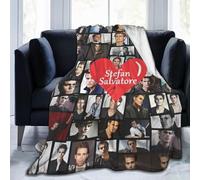 (150CM X 125CM) Cozy Plush Stefan Throw Blanket Salvatore Ultra Soft Micro Flannel Blankets Warm Comfortable Versatile Blanket for Sofa and Travel