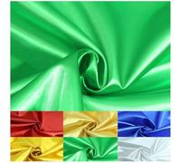150cmx1m Double-Sided Polyester Fabric, Green Polyester Silky Satin Fabric for Stage Costume, Performance Costume