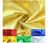 150cmx1m Double-Sided Polyester Fabric, Light Gold Polyester Silky Satin Fabric for Stage Costume, Performance Costume