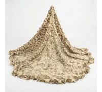 150D Camo Netting with Mesh Backing, Heavy Duty Camouflage Net Canopy for Garden Patio Sunshade Wildlife Photography Backyard Event Birthday Party Decorations(Arid Tan,7x13.0m)