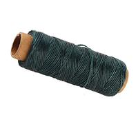 150D Extra Strong Upholstery Repair Sewing Thread Kit Leather Sewing Waxed Thread Cord Leather Craft DIY for Leather Shoe Hand Stitching Crafts (Blackish Green)