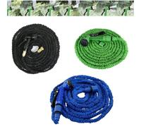 150ft Expandable Garden Hose, Flexible Expanding Hose Magic Extendable Hose with 7 Function Spray Nozzle for Garden Watering and Cleaning,Blue