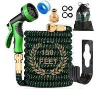 150FT Expandable Garden Hose Pipe, 10 Pattern Spray Nozzle Flexible Expanding Magic Watering Hose with 3/4" 1/2" Fittings, Easy Storage