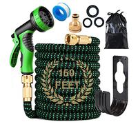 150FT Expandable Garden Hose Pipe Set & 10 Pattern Spray Nozzle Flexible Expanding Magic Hose with 3/4" 1/2" Fittings for Outdoor,Garden,Home (Green)