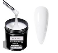 150g Milky White Builder Nail Gel - Large Capacity Builder Gel for Nails Nail Extension - Strengthen for Extending & Broken Nails Repair Strengthen for Nail Art Manicure