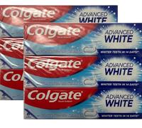 6x Colgate Advanced White Toothpaste Micro Crystals Whitening 100ml