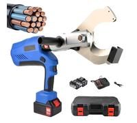 150KN-250KN Cordless Electric Cable Cutter Digital Display Electric Hydraulic Shears with DC18V/4.0Ah Lithium Battery for Cutting Overhead Cable,with LED Display/2 Battery(Ez-120c)