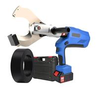150KN-250KN Cordless Electric Cable Cutter Hydraulic Cable Cutter, Battery Powered Cable Cutting Tool,for 85MM-120MM Al and Armored Cu/Al Cable, with LED Display/2 Battery(Ez-120c)