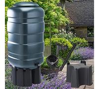 150L Slimline Medium Size Garden Water Butt Set Including Tap With Stand and Filler Kit