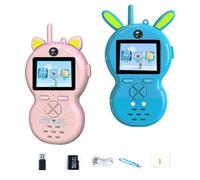 150M Kids Walkie Talkies with Camera, Video Calling & Photo Capture, Rechargeable Memory with Card, Camera Toy HD Children's