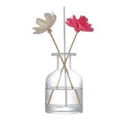 150ml/5oz Refillable Glass Diffuser Bottle Aromatherapy Jar Container Fragrance Accessories Use for DIY Replacement Reed Diffuser Sticks Sets Essential Oils Crafts Decor(Clear)