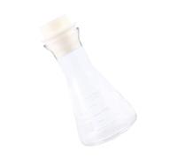 150ml Glass Conical Flask with Stopper, Graduated Laboratory Use | Wide Mouth, Body and Scale, for School Labs, Reaction Mixtures and Chemistry Lessons