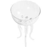 150ml Glass Jellyfish Shape Cocktail Drinking Cup for Wine and Parties | Crystal Styling, Thin Laser Cut Rim, Decorative Presentation for Bartenders, Hosts, Bars and Dinner Tables
