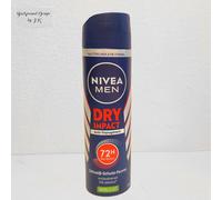 150Ml Nivea Men Dry Impact 72H Anti-Transpirant Deodorant Spray Extra Protection