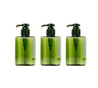150ml Shampoo Green 3pcs Pp Square Dispenser Bottle Press Refillable