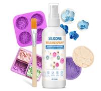 150ml Silicone Mould Release Spray, Mold Release Spray, for Epoxy Resin, AB Resin, Candle, and Soap Molds, Includes a Brush, Easy Demoulding, no Residue, Extending Mold Life