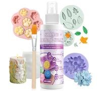 150ml Silicone Mould Release Spray, Mould Release Spray for Resin, Includes a Brush, for Silicone, AB Resin, Epoxy Resin, Candle, and Soap Molds, Quick-Drying, No Residue, Extending Mold Life