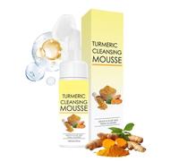 150ml Turmeric Foaming Face Wash - Exfoliating Face Wash - Kojic Acid & Turmeric Foaming Cleanser - Deep Cleansing Face Cleanser Mousse - Soothing & Balance Skin Oil & Improve Impurities