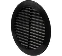 Ø 150mm / 6 inch Black Plastic Ventilation Grille - Air Vent Cover for Kitchen, Bathroom & HVAC Systems