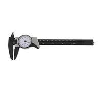 150mm 6 inch Dial Caliper Plastic Vernier Meter Outside Inside White