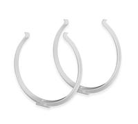 150mm / 6 inch Pipe Clamp - Round Ducting Fixing Clip - Support Bracket for Duct - Pack of 2 PVC Clamps