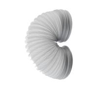 150mm (6 inch) x 6 metre - PVC Flexi Hose - White Universal Tumble Dryer - Cooker Hood - Extractor Fan - Air Conditioner Hose