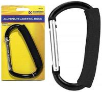 150mm/6" JUMBO ALUMINIUM CARRYING HOOK SPRING LOADED SNAP LOCK CARABINER