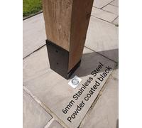 150mm 6" Post Bracket Stainless Steel Timber Garden Pergola Sockets car port