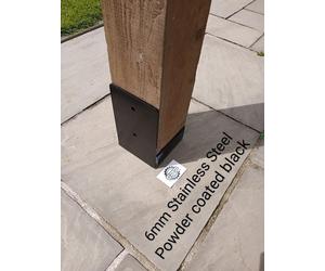 150mm 6" Post Bracket Stainless Steel Timber Garden Pergola Sockets car port