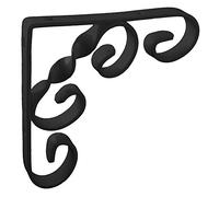 150mm 6'' x 6'' No.244 Ornamental Scroll Shelf Brackets 1 Each BLACK FINISH