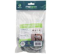 150mm 6In No.1136 Plain Ring Gate Latch Set Perrypack - Galvanised Garden