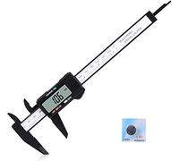 150mm 6inch LCD Digital Electronic Carbon Fiber Vernier Caliper Gauge Micrometer Measuring Tool