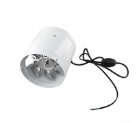 150mm All-Metal Two-Way Fan for Smoke Extraction and Air Replacement in Kitchens Workshops Offices and Other 220V Operational Environments (White)