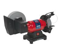 150mm Bench Grinder - 200mm Wet Stone - 250W Induction Motor - Blade Sharpener