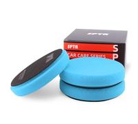 150mm Blue T60 Moderate-Cut Foam Polishing Pads, SPTA 3Pcs 6.5 Inch Face for 6 Inch 150mm Backing Plate Compound Buffing Sponge Pads for Car Buffer Polisher Compounding, Polishing and Waxing