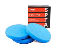 150mm Blue T60 Moderate-Cut Foam Polishing Pads, SPTA 3Pcs 6.5 Inch Face for 6 Inch 150mm Backing Plate Compound Buffing Sponge Pads for Car Buffer Polisher Compounding, Polishing and Waxing