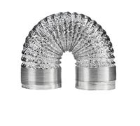 ∅ 150mm Double-Layer Aluminum Foil Tube Flexible Ventilation Duct Suitable for Kitchen Bathroom Exhaust Fan, Dryer Fan, Planting Tent 1.5m-6m(2M_180MM)