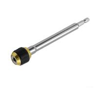 150mm Drill Bit Coupling 1/4 Hex Shank Carbon Steel Adapter for Fast Drill Bit Replacement and Secure Grip