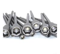 150mm Hexagon Nut Driver Socket Wrench Extension Sleeve with Magnetic Chrome Vanadium Steel for Drill, Pneumatic Screwdriver, and Machine Repairs (7mm)