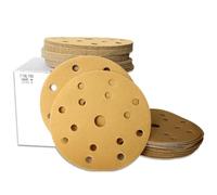150mm Hook and Loop Sanding Discs - 100 Pack, 6 Inch Sandpaper for Orbital Sanders, 80-600 Grit Aluminum Oxide(80grit)
